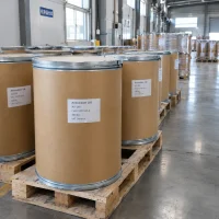 antioxidant-168-ao-168-cas-31570-04-4-200kg-fiber-drums-warehouse Antioxidant 168 AO-168 CAS 31570-04-4 packed in 200 kg cardboard fiber drums on wooden pallets in UAT Chemical warehouse.