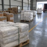 barium-hydroxide-monohydrate-cas-22326-55-2-mixed-packages Barium hydroxide monohydrate CAS 22326-55-2 in fiber drums, shrink-wrapped bag pallets and ton bag in warehouse