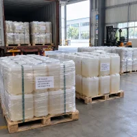 biosaccharide-gum-1-cas-194237-89-3-25kg-drums-loading-container Stretch-wrapped pallets of Biosaccharide Gum-1 (CAS 194237-89-3) in 25 kg plastic drums loaded into a shipping container