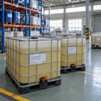 cellulase-enzyme-cas-9012-54-8-1000kg-ibc-tote-liquid Cellulase Enzyme CAS 9012-54-8 yellow liquid in 1000 kg IBC totes in warehouse
