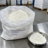 chlorinated-polyethylene-cpe-cas-64754-90-1-white-powder-open-bag Chlorinated Polyethylene (CPE) CAS 64754-90-1 white powder in open bag with PE liner and steel bowl