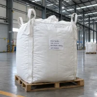 Large white FIBC bag labeled Ethyl Vanillin CAS 121-32-4 with 1000 kg net weight on a wooden pallet.